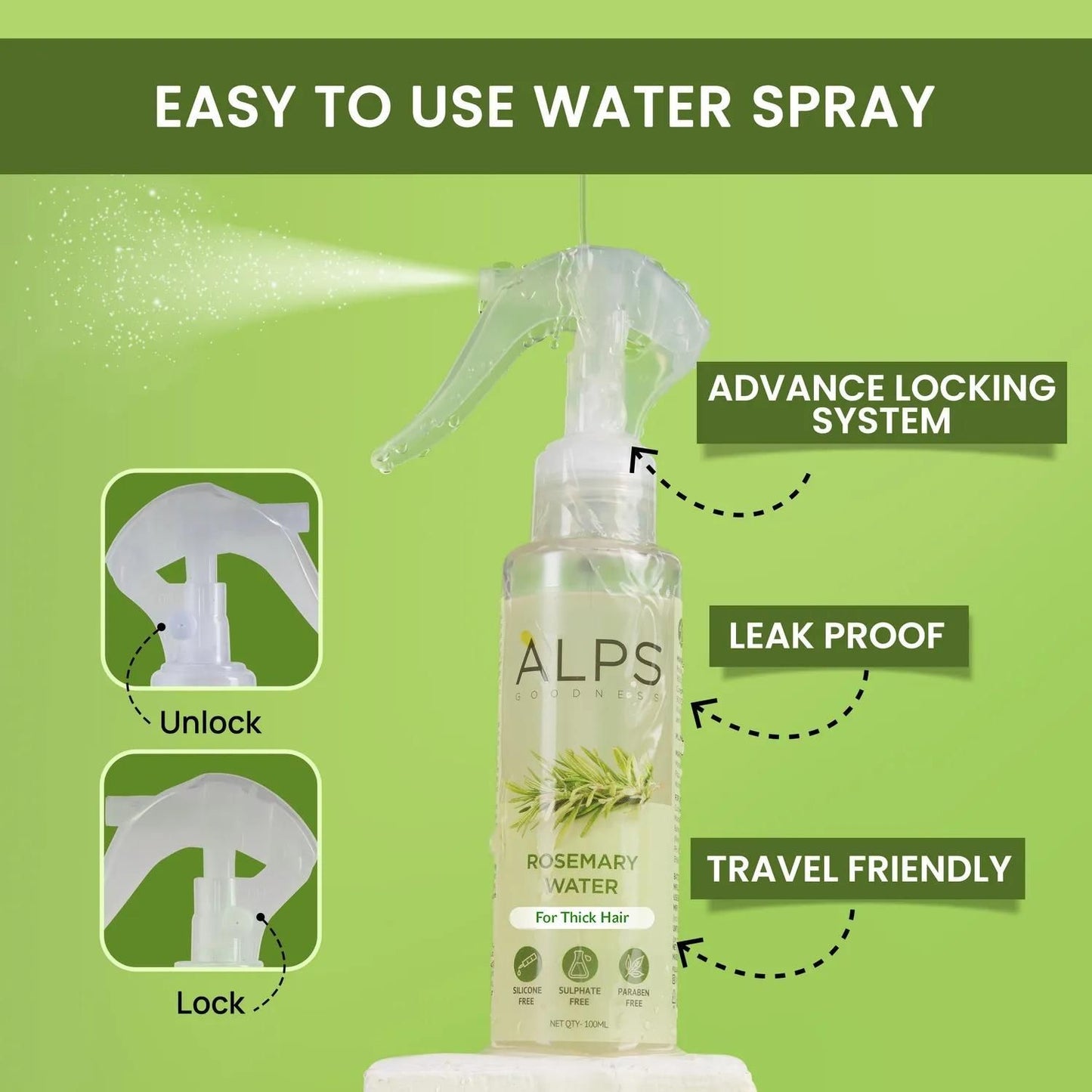 Rosemary Water, Hair Spray For Regrowth | Buy 1 Get 2 free